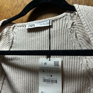 Zara Tan Cable Cover Up